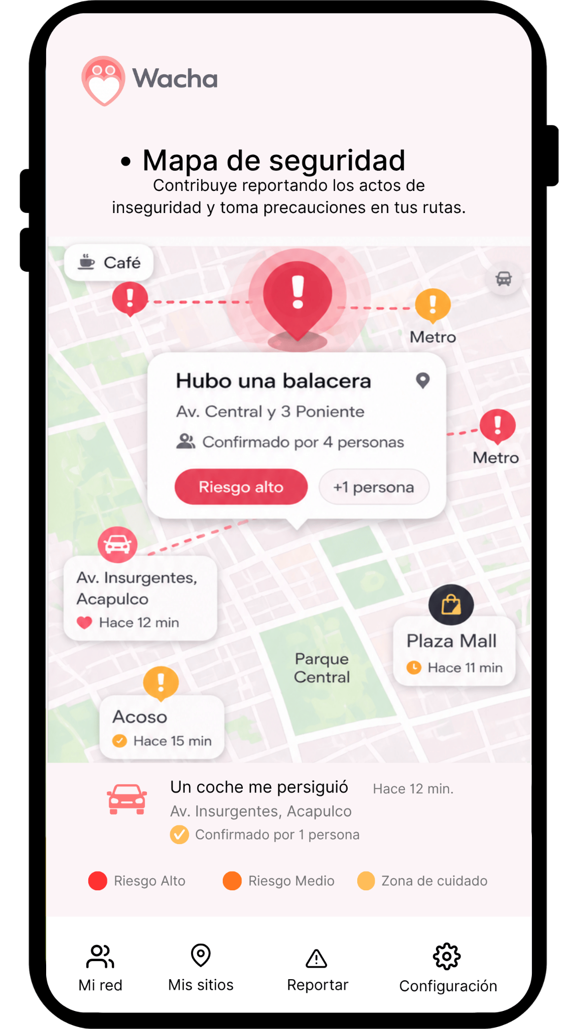 Mapa de seguridad Wacha
